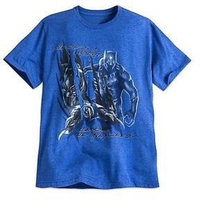 NWT Disney Store Marvel's Captain America Civil War Black Panther Mens Shirt XL